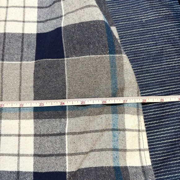 Old Navy Mens XXL Vintage Flannel Shirt Plaid Long Sleeve Button Up Regular Fit - Picture 6 of 7